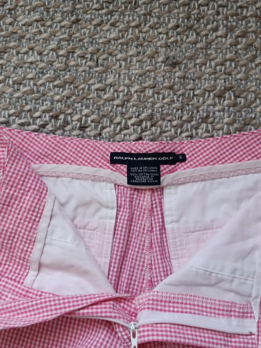 Ralph Lauren Gingham Checked Golf Shorts Size 6 (2 Pair)